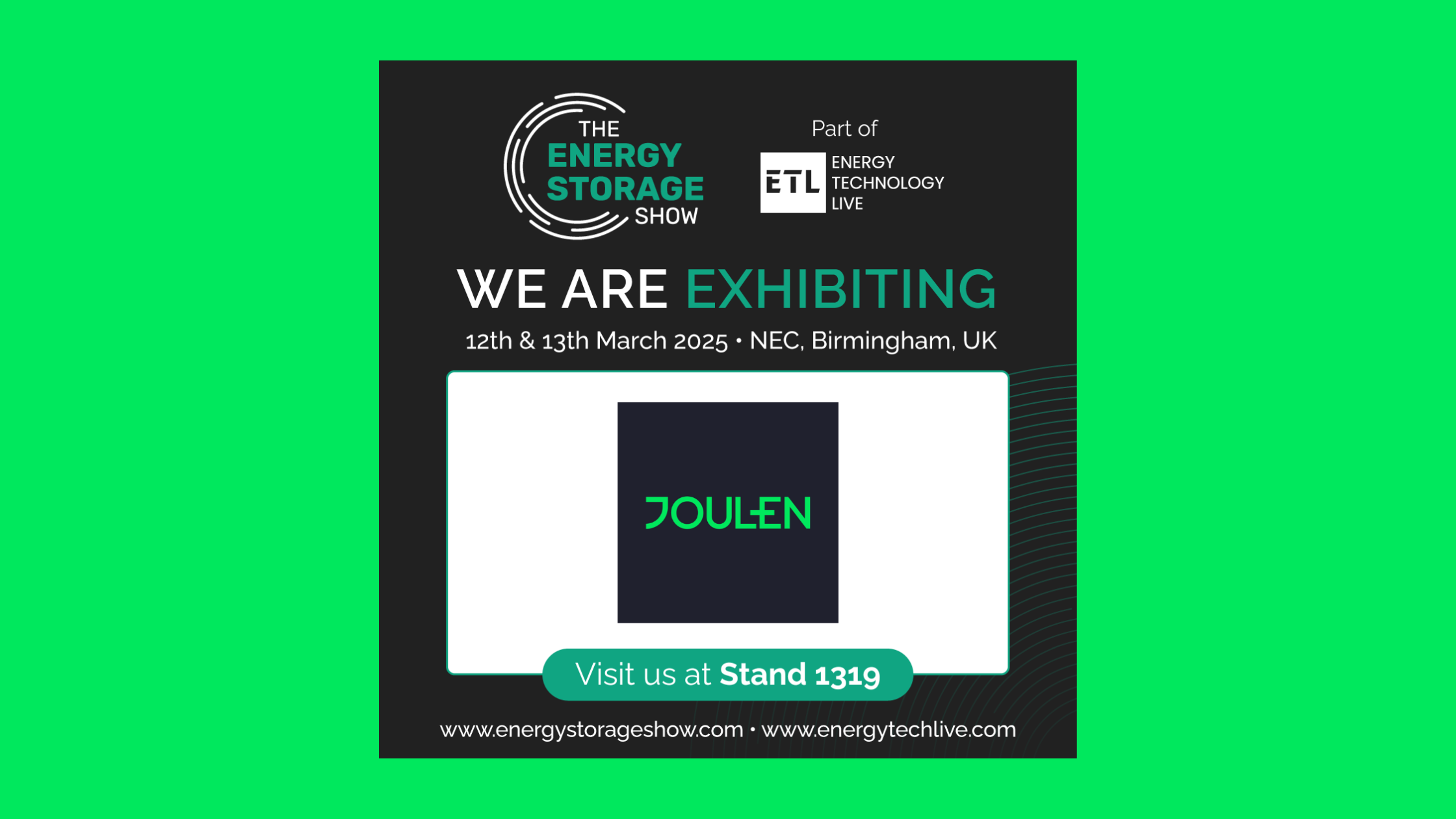 Joulen Sponsors The Energy Storage Show 2025