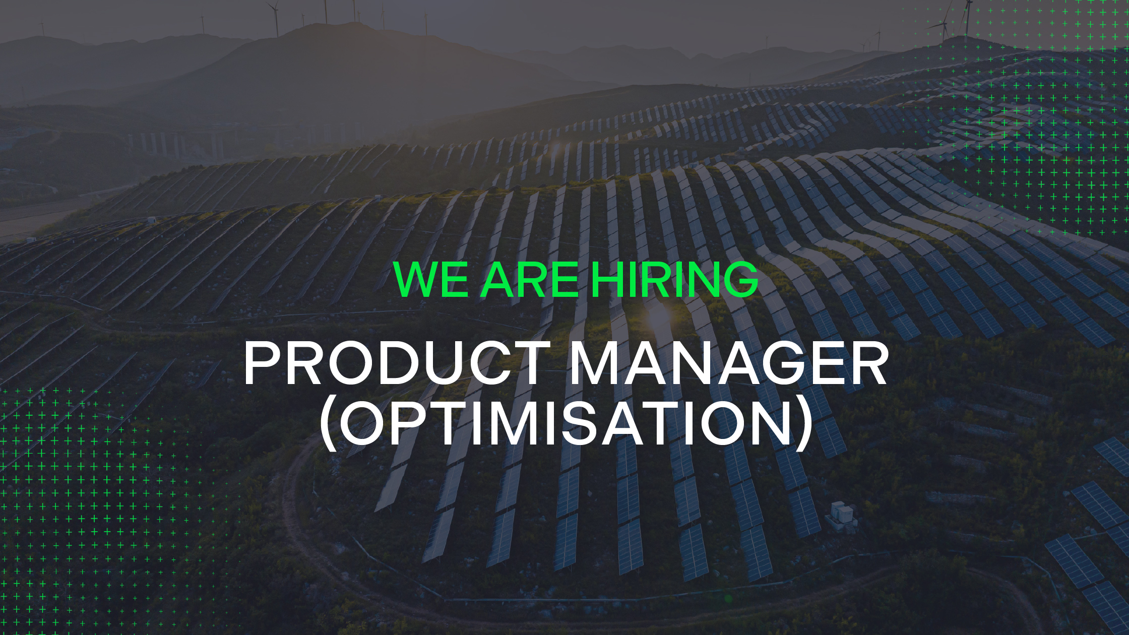 We are hiring: Product Manager (Optimisation)