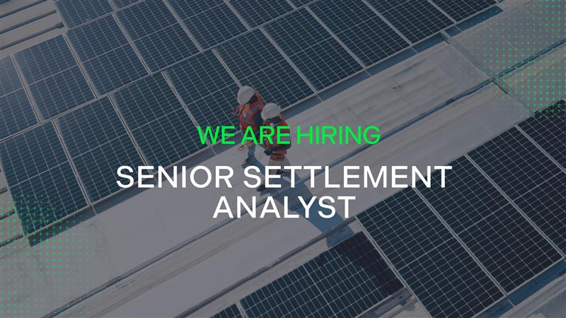 We are hiring: Senior Settlement Analyst