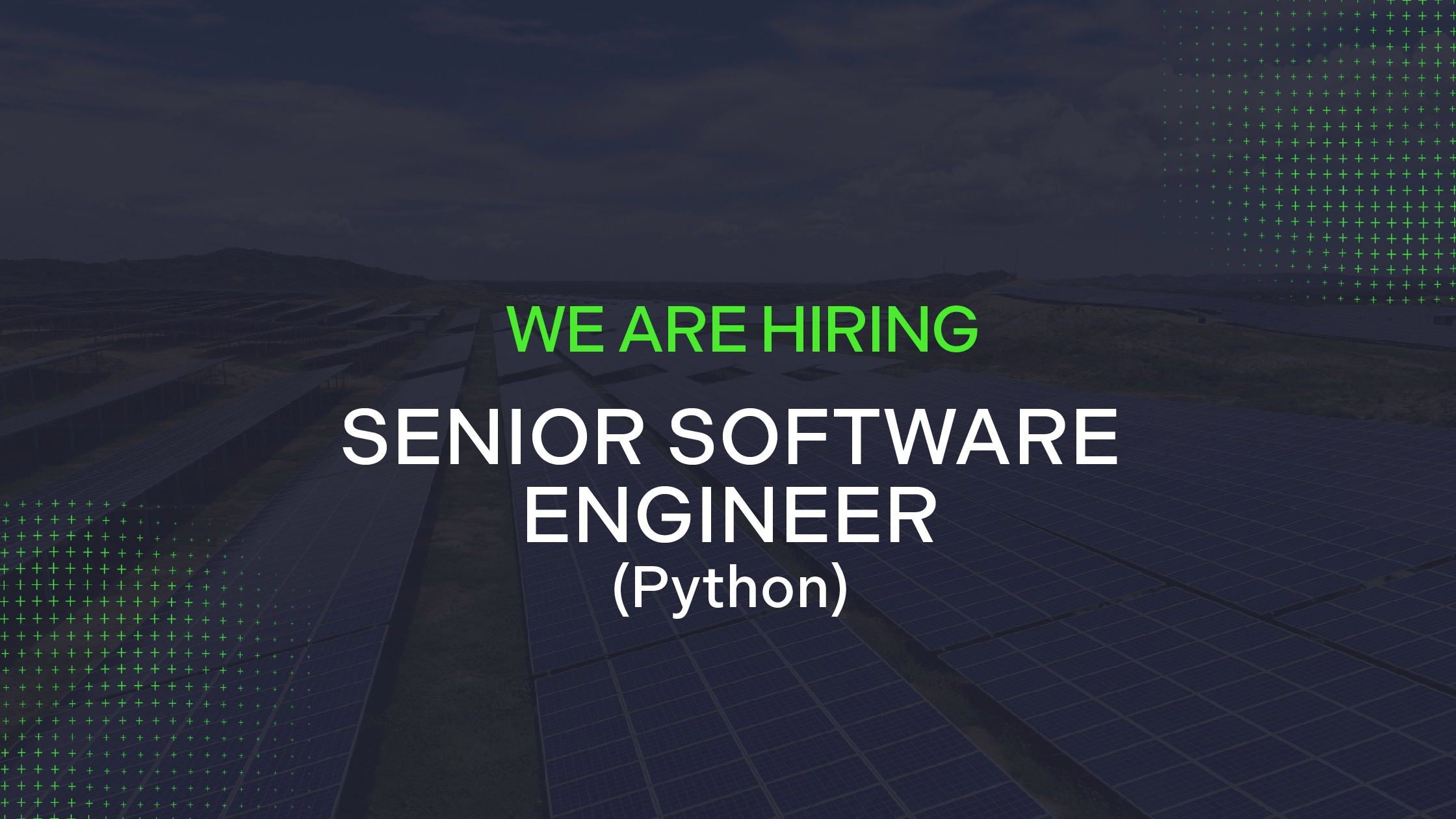 We are hiring: Senior Software Engineer (Python)