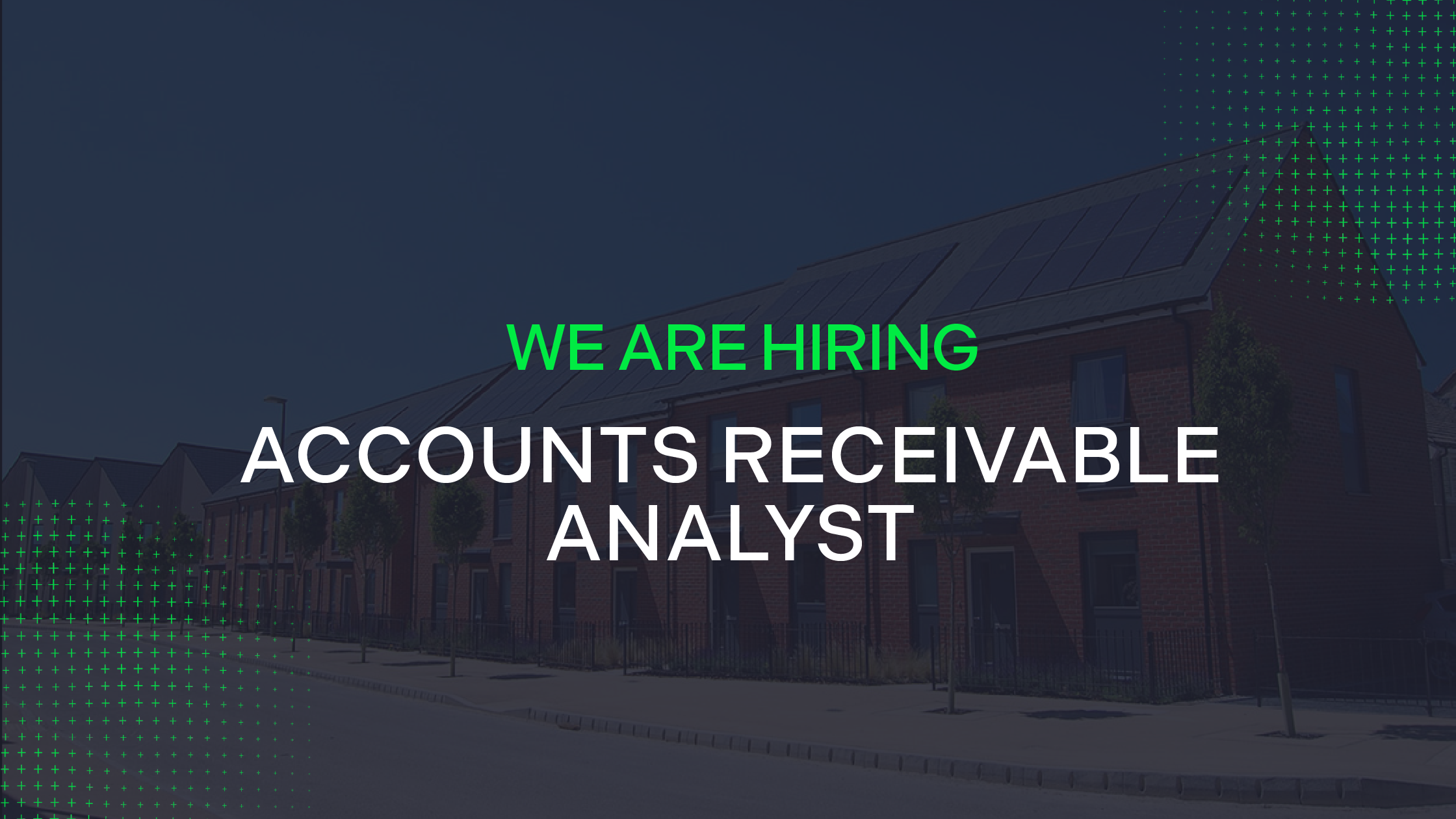 WE ARE HIRING: ACCOUNTS RECEIVABLE ANALYST